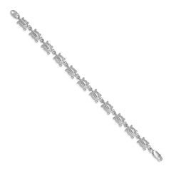Sterling Silver Turtles Bracelet QG843-7