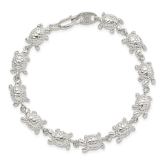 Sterling Silver Turtles Bracelet QG843-7