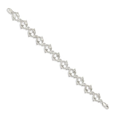 Sterling Silver Dolphins Bracelet QG852-7