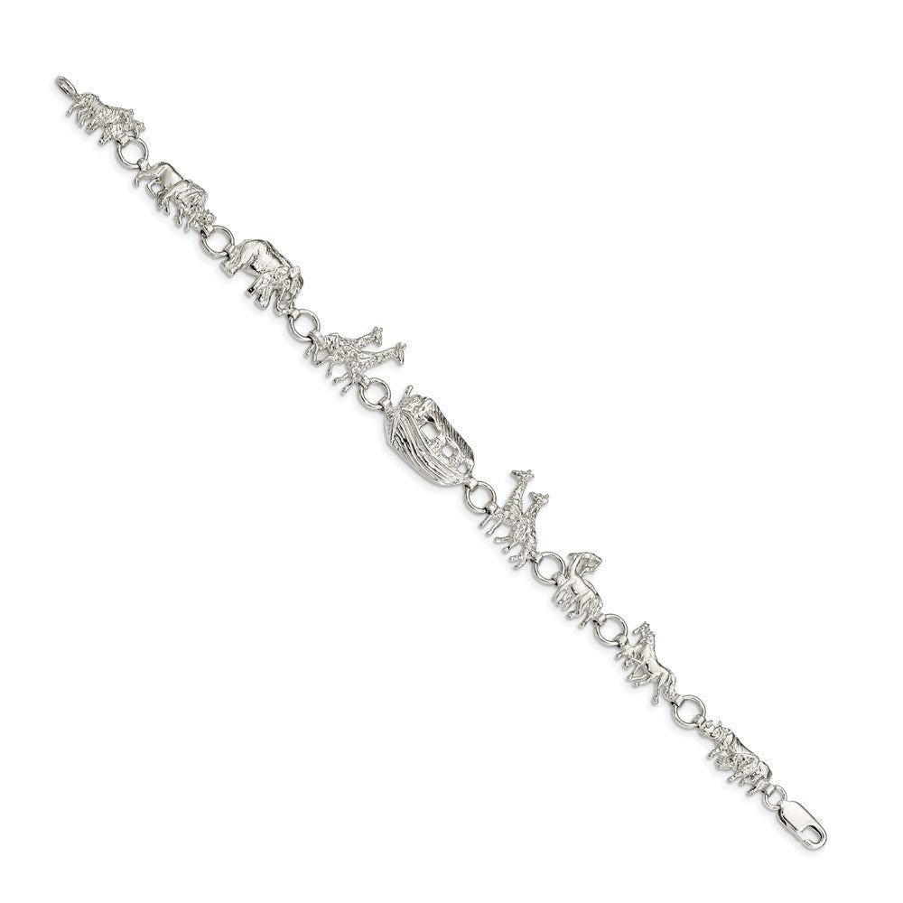 Sterling Silver Noah's Ark Bracelet QG894-7