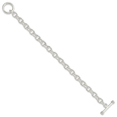 Sterling Silver 7.75inch Polished Fancy Link Toggle Bracelet QH124-7.75