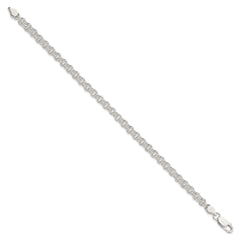 Sterling Silver 4.8mm Fancy Link Bracelet QH160-8.5