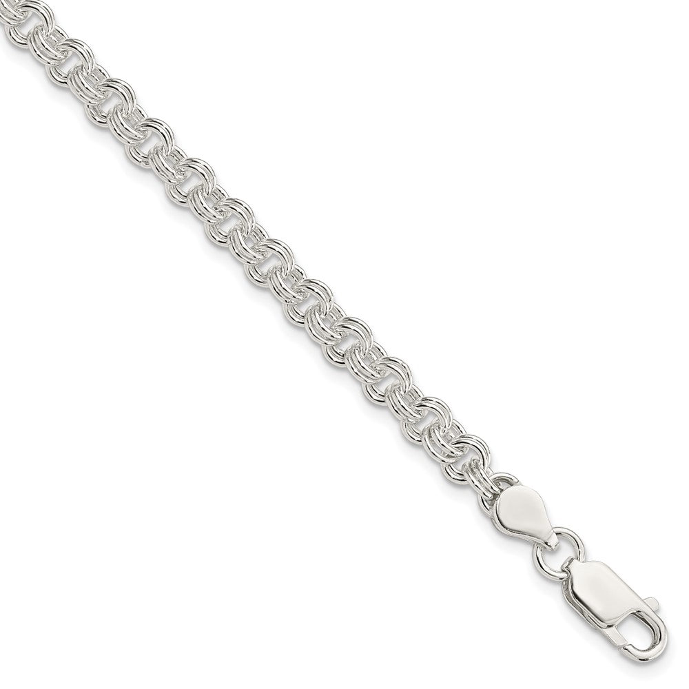 Sterling Silver 4.8mm Fancy Link Bracelet QH160-8.5