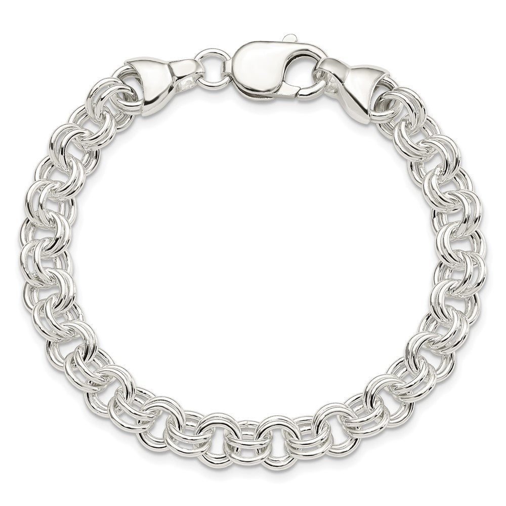 Sterling Silver 7.5inch Double Link Bracelet QH163-7.5