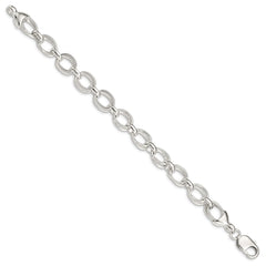 Sterling Silver 7.5inch Fancy Link Bracelet QH174-7.5
