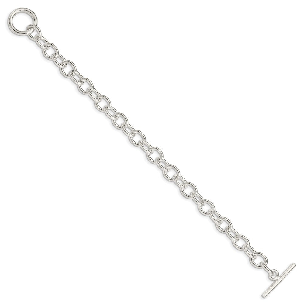 Sterling Silver 7.5inch Fancy Link Bracelet QH197-7.5