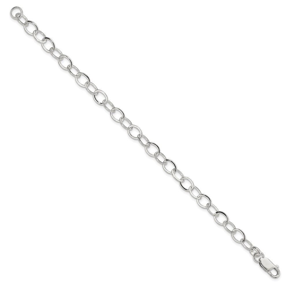 Sterling Silver 7.5inch Fancy Link Bracelet QH210-7.5