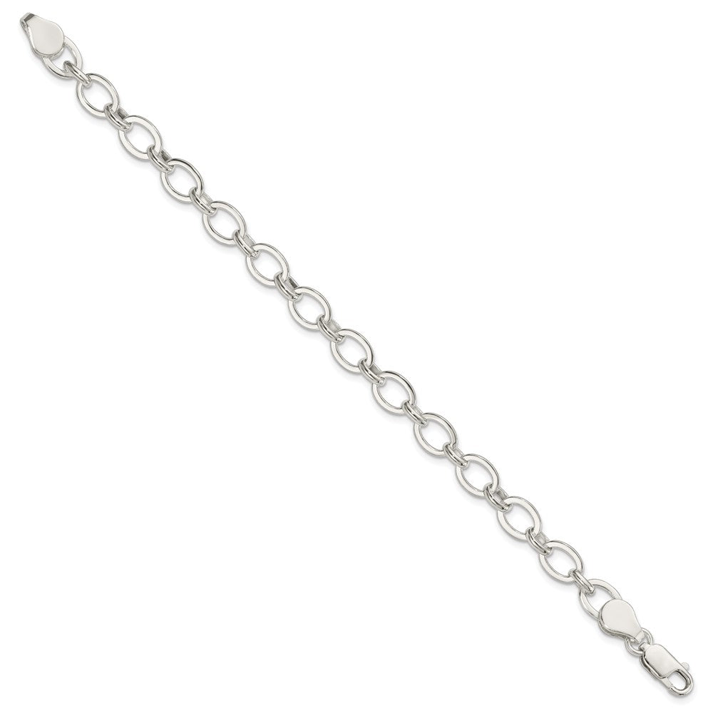 Sterling Silver 6.5inch Fancy Link Bracelet QH214-7.5