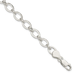 Sterling Silver 6.5inch Fancy Link Bracelet QH214-7.5