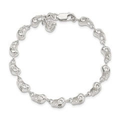 Sterling Silver Skull Bracelet QH4480-7