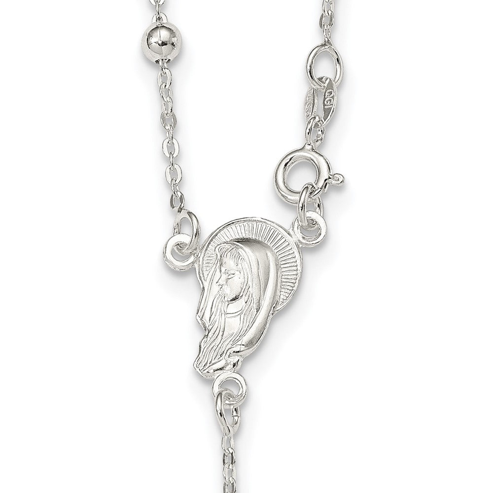 Sterling Silver Crucifix Necklace QH5126-24