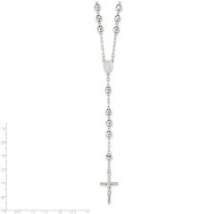 Sterling Silver Polished Rosary Necklace QH5131-26