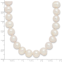 9-10mm White Semi-Round Freshwater Cultured Pearl Endless 80 inch Necklace QH5203