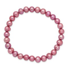 6-7mm Rose Freshwater Cultured Pearl Stretch Bracelet QH5461