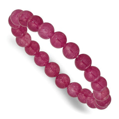 Strawberry Quartz 8.50mm Beaded Stretch Bracelet QH5727