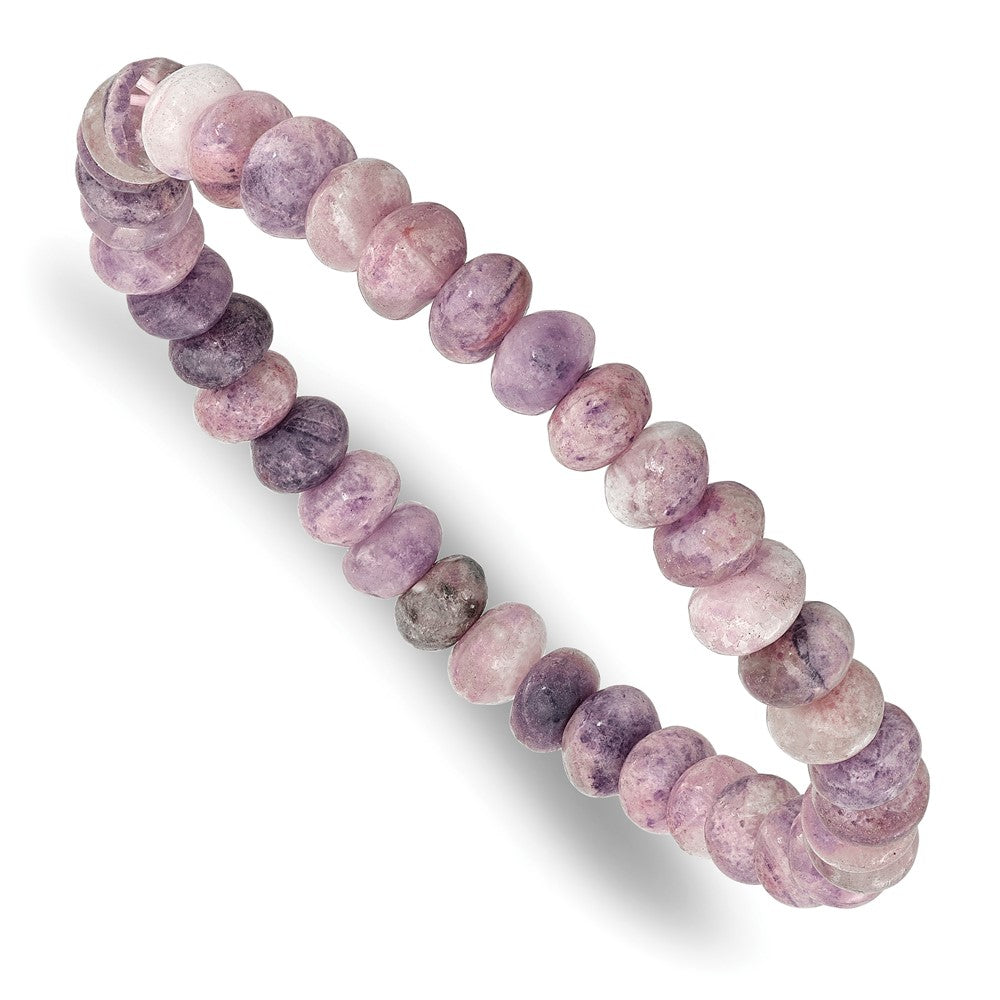 Charoite 7mm Beaded Stretch Bracelet QH5733