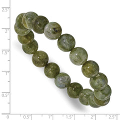 Green Labradorite 10.00mm Beaded Stretch Bracelet QH5753