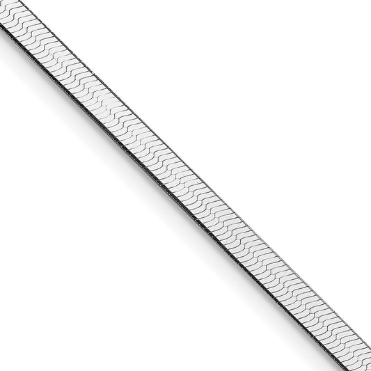Sterling Silver Rhodium-plated 3mm Magic Herringbone ChainQHB035R