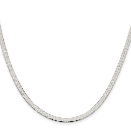 Sterling Silver Rhodium-plated 3.5mm Magic Herringbone ChainQHB040R