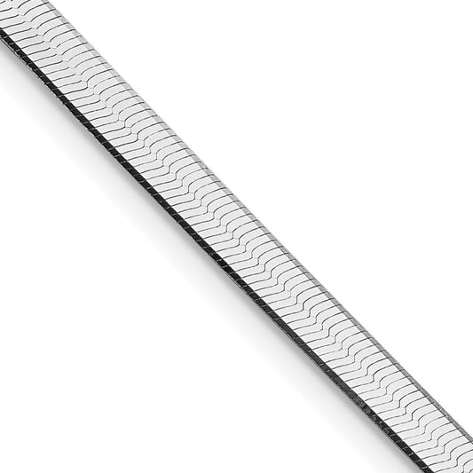 Sterling Silver Rhodium-plated 3.5mm Magic Herringbone ChainQHB040R