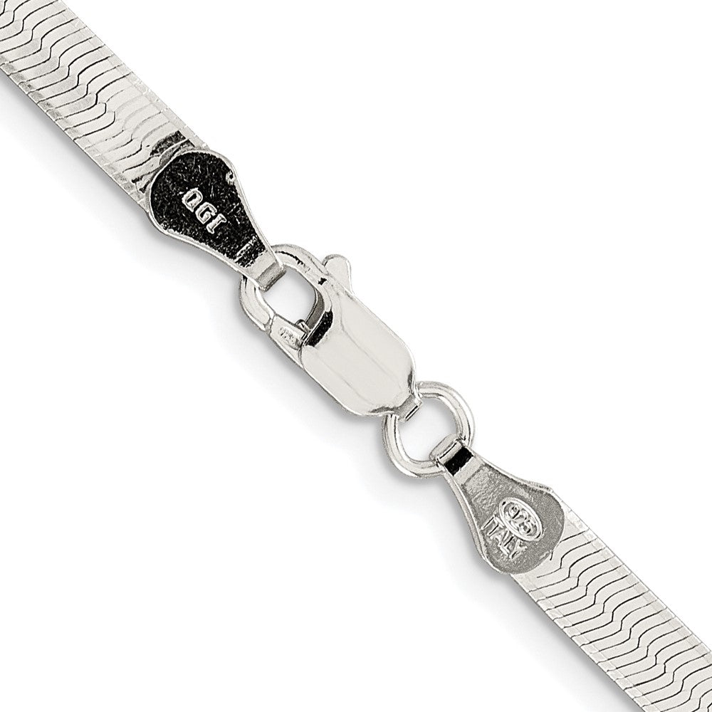 Sterling Silver Rhodium-plated 4.5mm Magic Herringbone ChainQHB050R