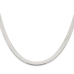 Sterling Silver Rhodium-plated 5.25mm Magic Herringbone ChainQHB060R