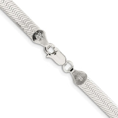 Sterling Silver Rhodium-plated 5.25mm Magic Herringbone ChainQHB060R