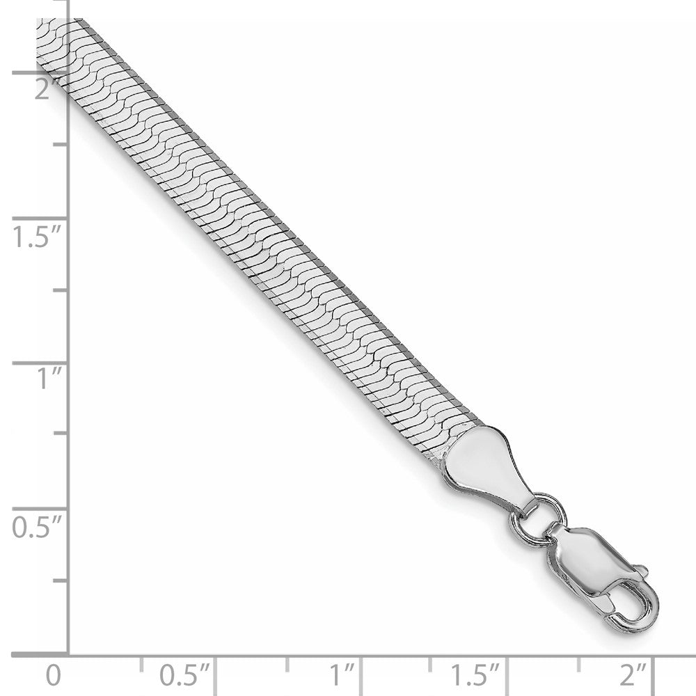 Sterling Silver Rhodium-plated 5.25mm Magic Herringbone Chain QHB060R-8