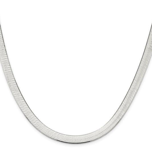 Sterling Silver 7.3mm Magic Herringbone ChainQHB080