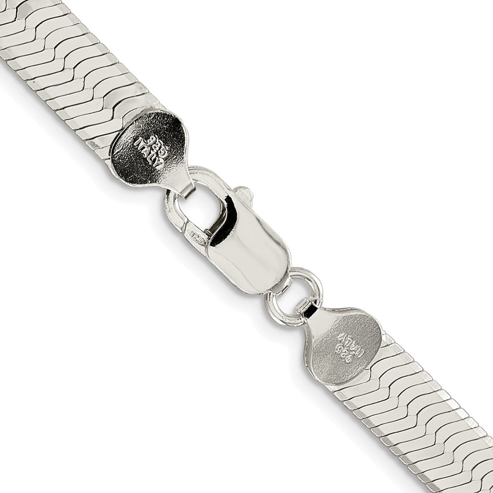 Sterling Silver Rhodium-plated 8mm Magic Herringbone ChainQHB090R