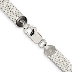Sterling Silver Rhodium-plated 8mm Magic Herringbone ChainQHB090R