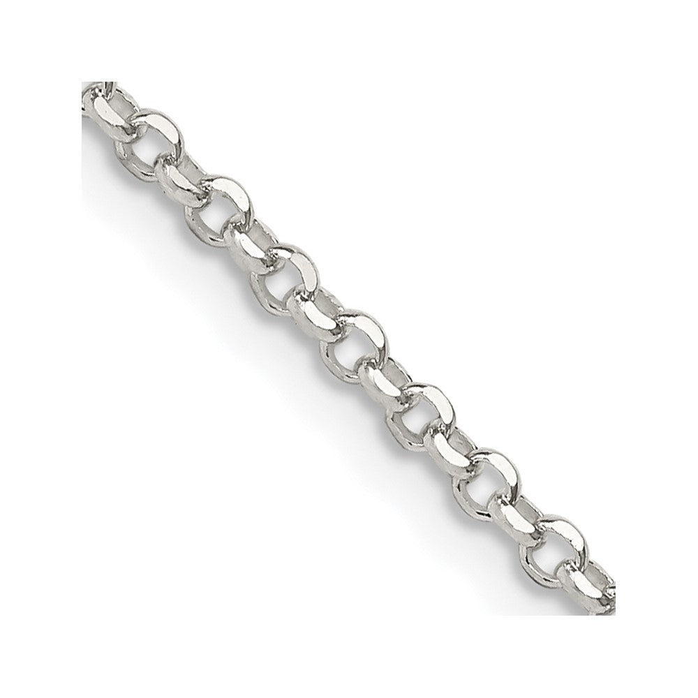 Sterling Silver 2.2mm Diamond-cut Cable ChainQHC035
