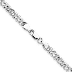 Sterling Silver 4.75mm Hammered Curb ChainQHCB120