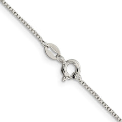 Sterling Silver 1mm Round Box ChainQHX019