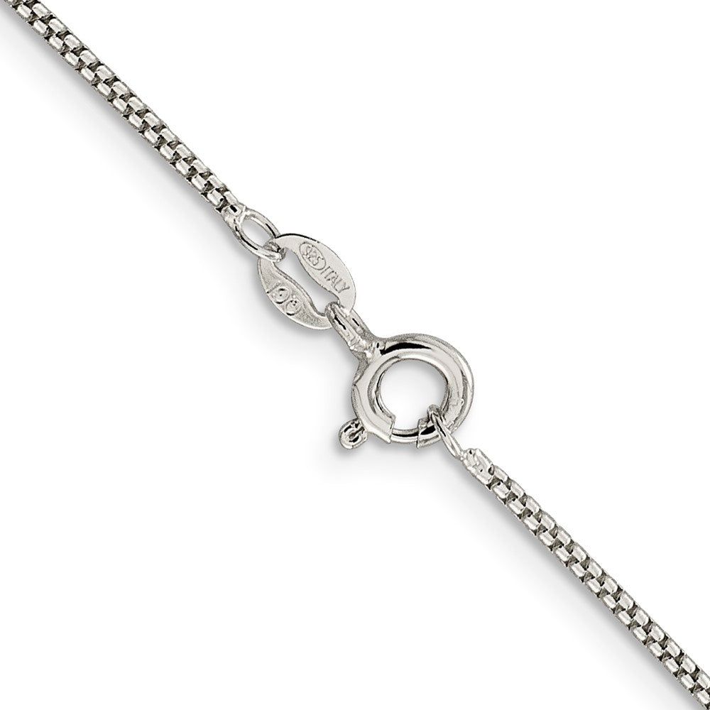 Sterling Silver 1.25mm Round Box ChainQHX024