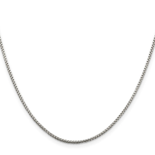 Sterling Silver 1.5mm Round Box ChainQHX028