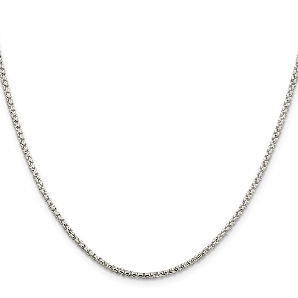 Sterling Silver 2mm Round Box ChainQHX040