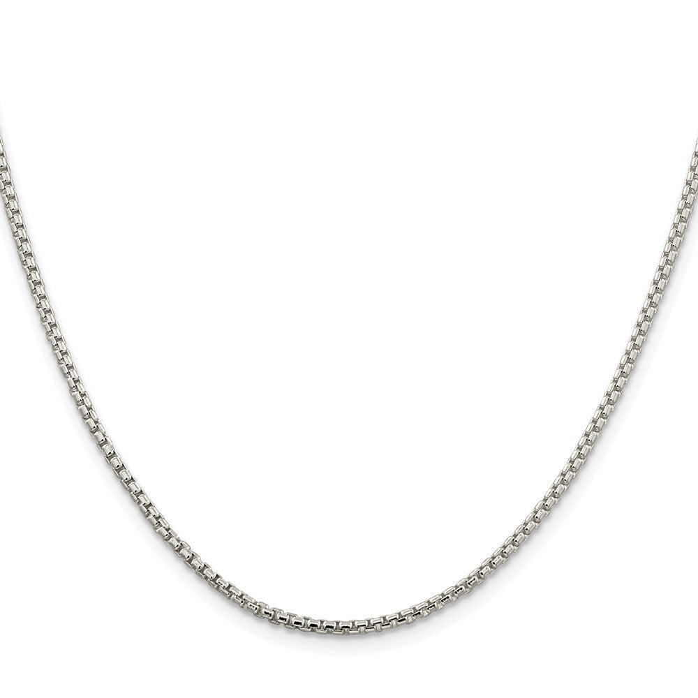 Sterling Silver Rhodium-plated 2mm Round Box ChainQHX040R
