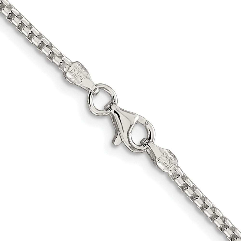 Sterling Silver Rhodium-plated 2mm Round Box ChainQHX040R