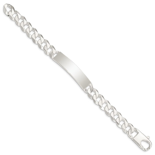 Sterling Silver Curb Link ID Bracelet QID201-7.5