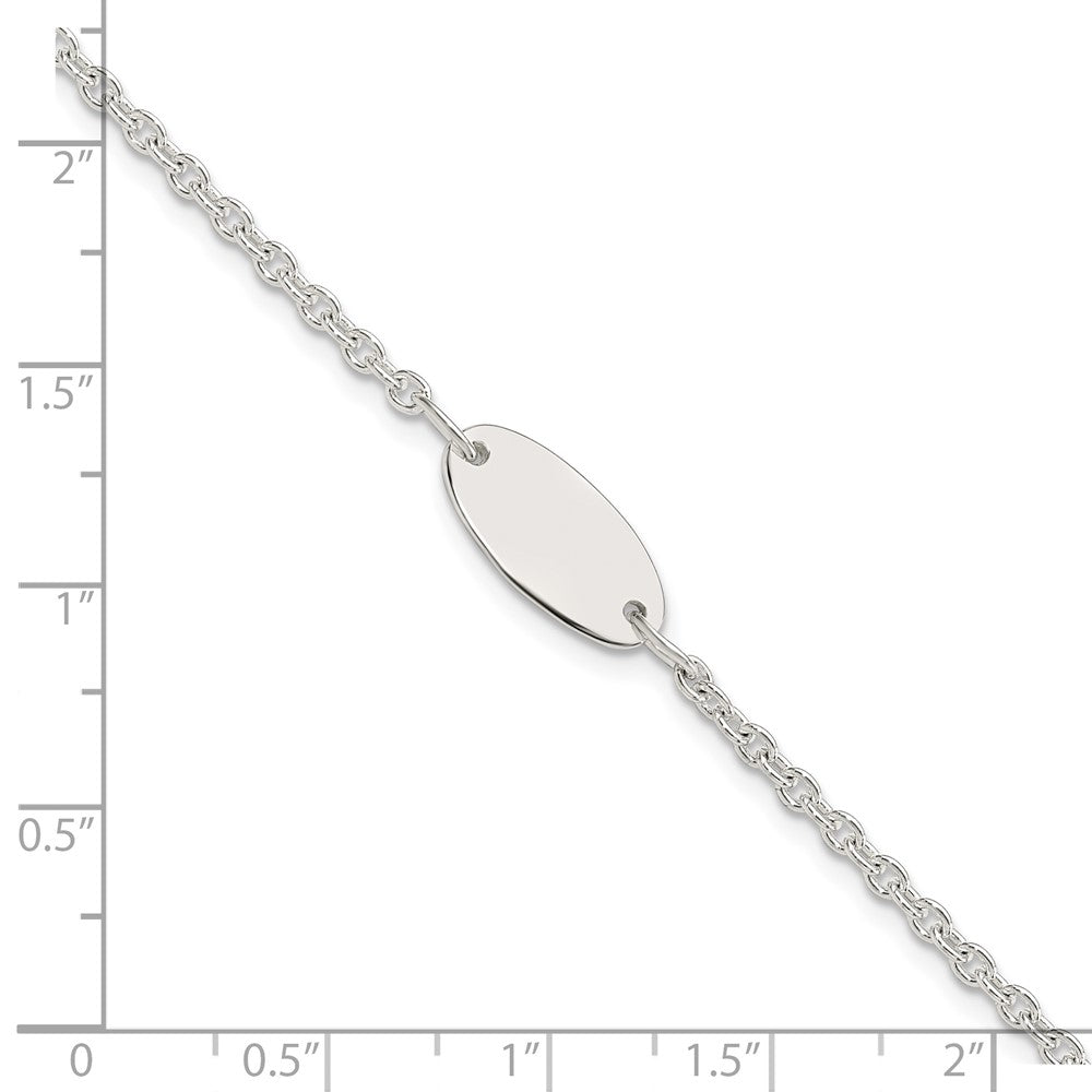 Sterling Silver Polished Childrens 6in ID Bracelet QID234-6