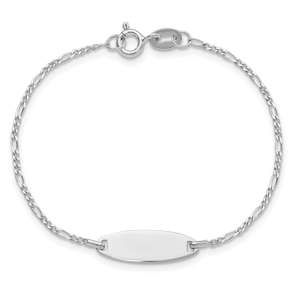 Sterling Silver Polished Childrens 6in ID Bracelet QID235-6