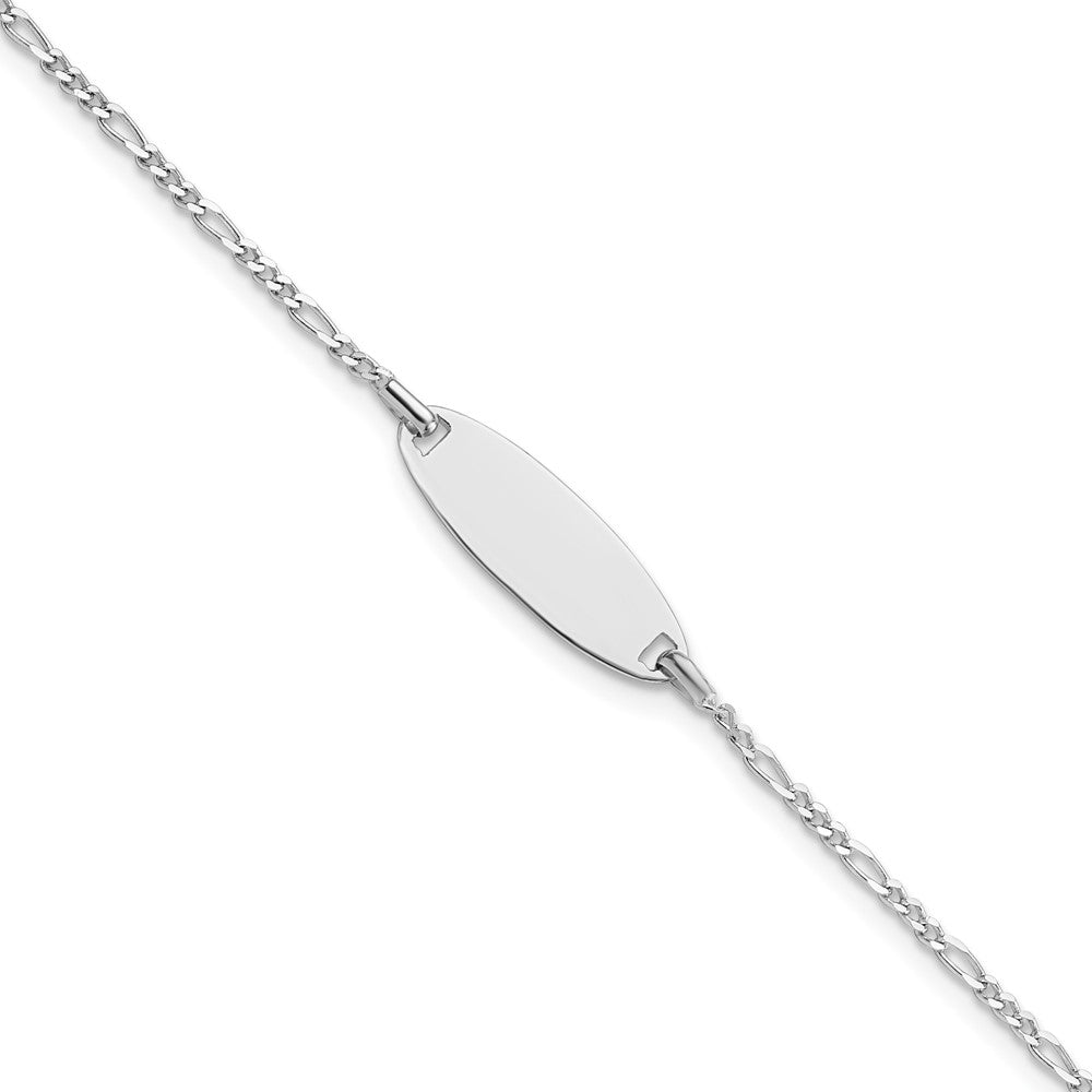Sterling Silver Polished Childrens 6in ID Bracelet QID235-6