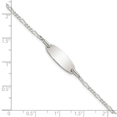 Sterling Silver Polished Childrens 6in ID Bracelet QID236-6