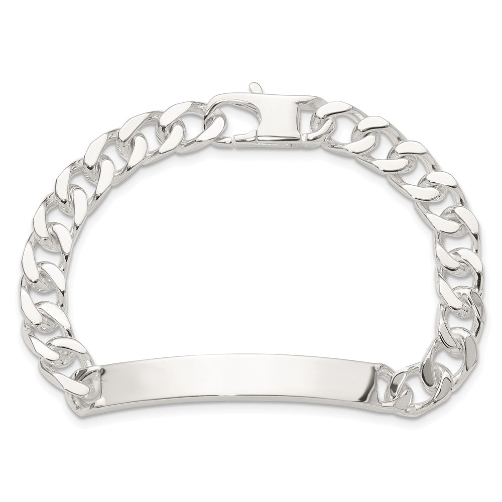 Sterling Silver 7in Curb ID Bracelet QID241-7