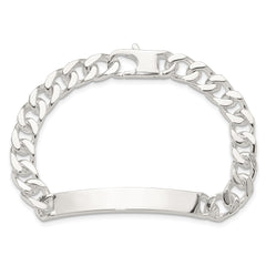 Sterling Silver 7in Curb ID Bracelet QID241-7
