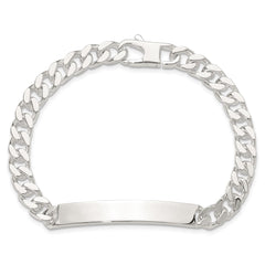 Sterling Silver 8in Curb ID Bracelet QID241-8