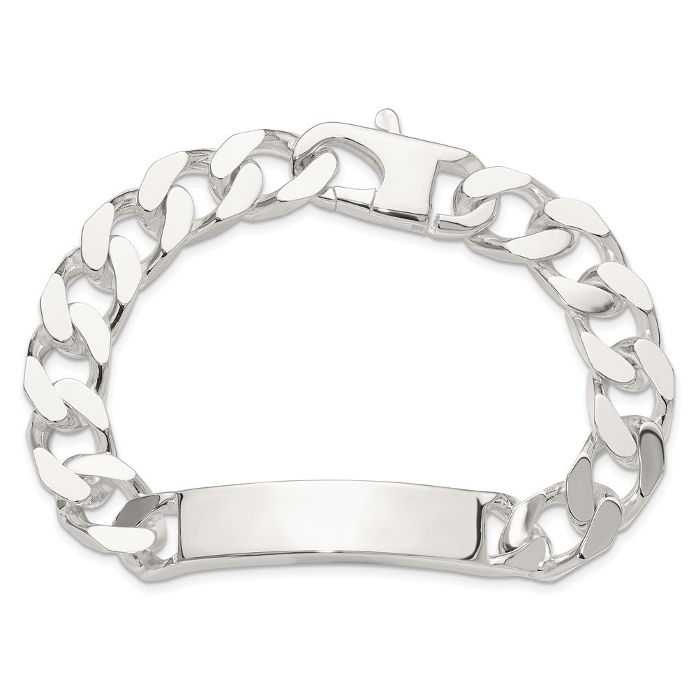 Sterling Silver 8.5in Curb ID Bracelet QID243-8.5