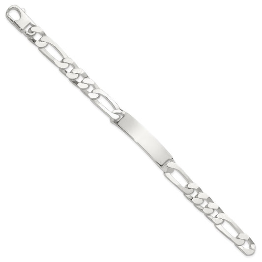 Sterling Silver 8.5in Figaro ID Bracelet QID245-8.5