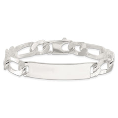 Sterling Silver 8.5in Figaro ID Bracelet QID245-8.5